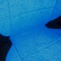TWO FRONT CUSTOM BLUE/BLACK VELOUR SYNTHETIC CAR SEAT COVERS (Fits AUDI A4 2008-2015)