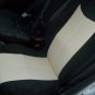 Fits SMART FORTWO 1998-2007 450 MIX LEATHERETTE & VELOUR TWO SUGAR/BLACK CAR SEAT COVERS