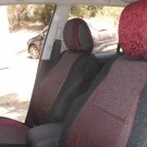 Peugeot 407 4/5 doors two Front Fancy Cotton & Synthetic Red Black (K45) Car Seat Covers