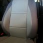 MIX LEATHERETTE & SYNTHETIC TWO FRONT GRAY CAR SEAT COVERS (Fits Peugeot 508 4/5 doors)