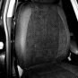 Peugeot 508 4/5 doors TWO FRONT CUSTOM BLACK VELOUR SYNTHETIC CAR SEAT COVERS