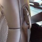Fits SMART FORTWO 2007-2014 MIX LEATHERETTE & TWO TONE SYNTHETIC FISHNET TWO CAR SEAT COVERS