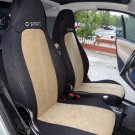 Fits SMART FORTWO 1998-2007 450 TWO FRONT CUSTOM VELOUR & SYNTHETIC CAR SEAT COVERS