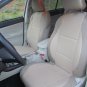 SUBARU XV CROSSTREK MIX LEATHERETTE & SYNTHETIC TWO FRONT CUSTOM BEIGE (TAN) CAR SEAT COVERS