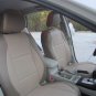 SUBARU XV CROSSTREK MIX LEATHERETTE & SYNTHETIC TWO FRONT CUSTOM BEIGE (TAN) CAR SEAT COVERS