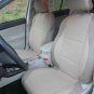 SUBARU XV CROSSTREK MIX LEATHERETTE & SYNTHETIC FRONT REAR CUSTOM BEIGE (TAN) CAR SEAT COVERS