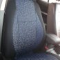 Two Front Fancy Cotton Blue Black (K44) Car Seat Covers (Fits MERCEDES C-Class 1993-2000 W202)