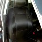 L. CARBON FIBER & SYNTHETIC TWO FRONT BLACK CAR SEAT COVERS (Fits MERCEDES C-Class 1993-2000 W202)