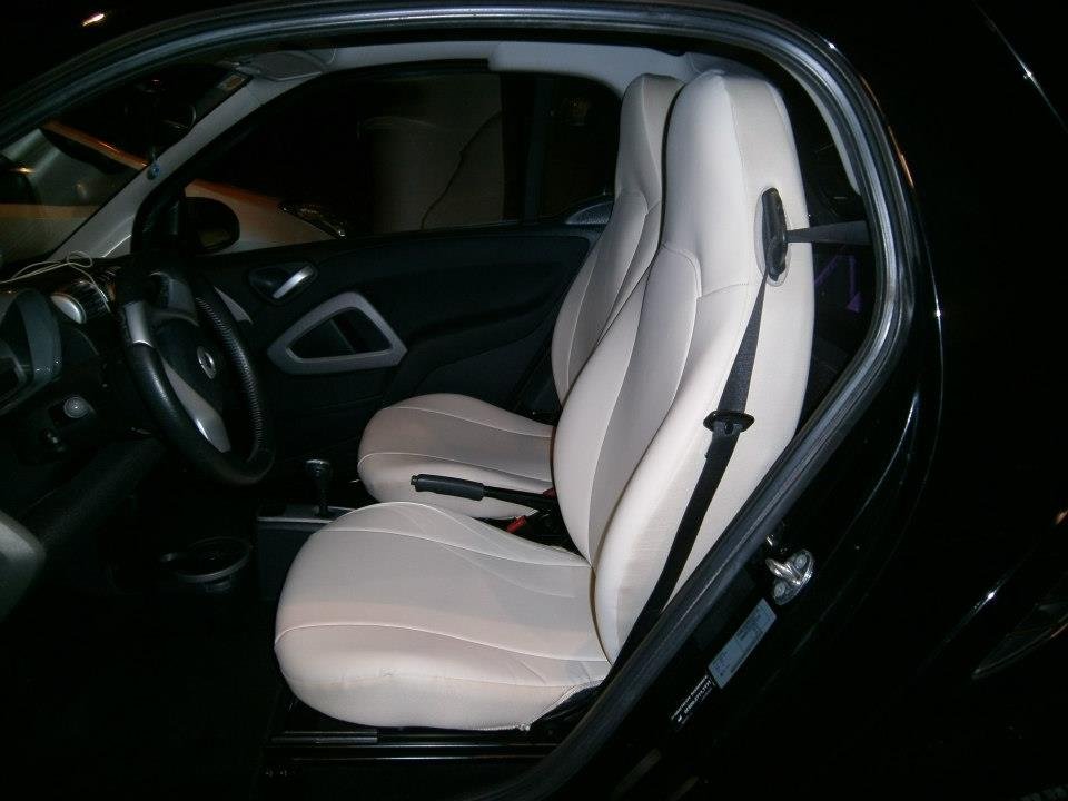 Fits SMART FORTWO 20072014 SUGAR LEATHERETTE TWO FULL COVERED CUSTOM