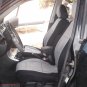 SUBARU IMPREZA 2012-..... two Front Gray Black Fancy Cotton & Black Synthetic (K46) Seat Covers