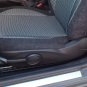 GRAY BLACK FISHNET & BLACK VELOUR TWO FRONT CUSTOM CAR SEAT COVERS (Fits NEW MINI 2001-... )