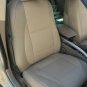 MIX LEATHERETTE & SYNTHETIC TWO FRONT TAN CAR SEAT COVERS (Fits BMW COUPE (E92) 2007-2011)