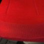 Peugeot 308 TWO FRONT CUSTOM RED VELOUR SYNTHETIC CAR SEAT COVERS