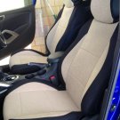 Peugeot 308 TWO FRONT BEIGE/BLACK VELOUR SYNTHETIC CAR SEAT COVERS