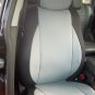 MIX LEATHERETTE & SYNTHETIC TWO FRONT GRAY BLACK CAR SEAT COVERS (Fits AUDI A6 2004&acirc;��2011)