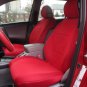 VW GOLF 2009-2013 5 DRS MK6 TWO FRONT CUSTOM RED VELOUR SYNTHETIC CAR SEAT COVERS