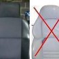 TWO FRONT CUSTOM RED VELOUR SYNTHETIC CAR SEAT COVERS fits BMW 3 E36 CONVERTIBLE
