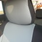 Toyota RAV4 2005&acirc;��2012 MIX LEATHERETTE & SYNTHETIC TWO FRONT GRAY BLACK CAR SEAT COVERS