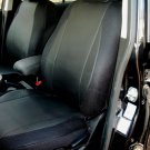 Mazda 3 - June 2013-...... MIX LEATHERETTE & SYNTHETIC TWO FRONT BLACK CAR SEAT COVERS