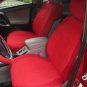 Mazda 3 - June 2013-...... TWO FRONT CUSTOM RED VELOUR SYNTHETIC CAR SEAT COVERS
