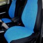 Mazda 3 - June 2013-..... TWO FRONT CUSTOM BLUE/BLACK VELOUR CAR SEAT COVERS