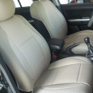 LEATHERETTE & SYNTHETIC TWO FRONT TAN CAR SEAT COVERS (Fits Mazda 6 - Aug. 2007-aug. 2012)