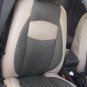 MIX TWO FRONT TAN LEATHERTTE & TAN BLACK FISHNET CAR SEAT COVERS fits VOLVO S40 V40 S60 S70 V70 S80