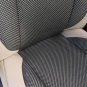 MIX TWO FRONT TAN LEATHERTTE & TAN BLACK FISHNET CAR SEAT COVERS fits VOLVO S40 V40 S60 S70 V70 S80