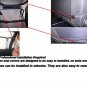 MIX TWO FRONT TAN LEATHERTTE & TAN BLACK FISHNET CAR SEAT COVERS fits VOLVO S40 V40 S60 S70 V70 S80