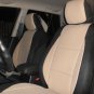 RANGE ROVER P38 1994-2001 MIX LEATHERETTE & SYNTHETIC TWO FRONT CUSTOM TAN BLACK CAR SEAT COVERS