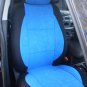 RANGE ROVER P38 1994-2001 TWO FRONT CUSTOM BLUE BLACK VELOUR CAR SEAT COVERS