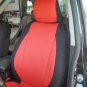 MERCEDES 190 190E 190D MIX LEATHERETTE & SYNTHETIC TWO FRONT CUSTOM RED/BLACK CAR SEAT COVERS