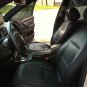 MERCEDES 190 190E 190D MIX L. CARBON FIBER & SYNTHETIC TWO FRONT BLACK CAR SEAT COVERS