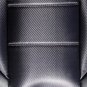 MERCEDES 190 190E 190D MIX L. CARBON FIBER & SYNTHETIC TWO FRONT BLACK CAR SEAT COVERS