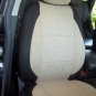 MERCEDES 190 190E 190D 1982-1993 TWO FRONT TAN BLACK VELOUR SYNTHETIC CAR SEAT COVERS