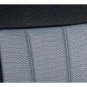 MERCEDES S-Class 1979-1992 W126 TWO FRONT CUSTOM GRAY BLACK CLASSIC SYNTHETIC CAR SEAT COVERS