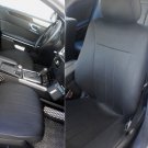 Mercedes E-CLASS 2003-2009 W211 TWO FRONT CUSTOM BLACK CLASSIC SYNTHETIC CAR SEAT COVERS