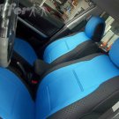 Mercedes E-CLASS 2003-2009 W211 TWO FRONT CUSTOM BLUE BLACK DIAMOND CAR SEAT COVERS