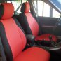 LEATHERETTE & SYNTHETIC TWO FRONT RED BLACK CAR SEAT COVERS fits Mercedes E-CLASS 2003-2009 W211