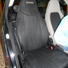 SMART FORTWO 1998-2007 450 TWO  FRONT CUSTOM CLASSIC SYNTHETIC BLACK CAR SEAT COVERS