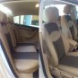 VW PASSAT 2010-2014 MIX LEATHERETTE & SYNTHETIC FRONT REAR CUSTOM TAN BLACK CAR SEAT COVERS