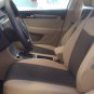 VW PASSAT 2010-2014 MIX LEATHERETTE & SYNTHETIC FRONT REAR CUSTOM TAN BLACK CAR SEAT COVERS