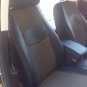 VW PASSAT 2010-2014 MIX LEATHERETTE & SYNTHETIC FRONT REAR CUSTOM BLACK TAN CAR SEAT COVERS