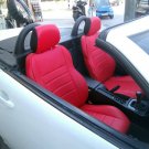 LEATHERETTE TWO FRONT RED CUSTOM CAR SEAT COVERS fits MERCEDES SLK-CLASS 1996–2004