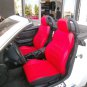 LEATHERETTE TWO FRONT RED CUSTOM CAR SEAT COVERS fits MERCEDES SLK-CLASS 1996&acirc;��2004