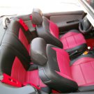 Peugeot 207cc  LEATHERETTE & L.CARBON FIBER FRONT REAR CUSTOM CAR SEAT COVERS