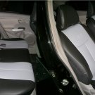 Honda Insight 2009-2014 FRONT AND REAR LEATHERETTE CUSTOM GRAY BLACK CAR SEAT COVERS
