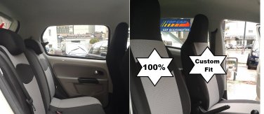 VW UP CUSTOM FIT COTTON SERIES FRONT and REAR CAR SEAT COVERS