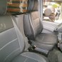 LEATHERETTE & L.CARBON FIBER TWO CUSTOM CAR SEAT COVERS (Fits MERCEDES VITO 1996-2003)