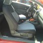 TWO FRONT CUSTOM SYNTHETIC GRAY BLACK CAR SEAT COVERS (Fits VW SCIROCCO 2008-.... )